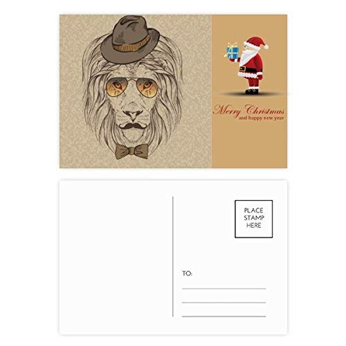 Cartes postales style britannique lot de 20 avec nœud papillon pour accompagner vos cadeaux