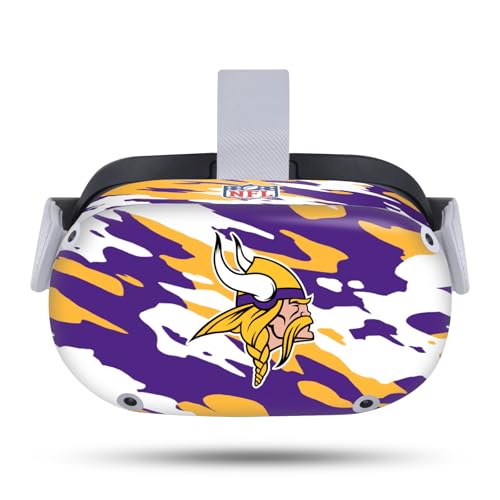 Skin vinyle Meta Quest 2 Minnesota Vikings finition camo