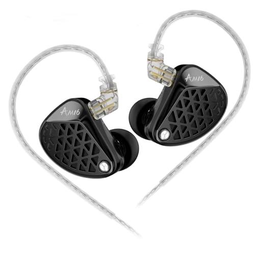 KZ AM16 �C���C���[���j�^�[�w�b�h�t�H�� 16BA�h���C�o�[ HiFi IEM�C���z�� ���N�����e�B �Q�[�~���O�C���z�� �S���g���X�e���I�T�E���h ���K�ȃw�b�h�z�� �~���[�W�V��������(�o�����X�A�m�[�~�b�N)
