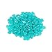 ZODIFEVI 600PCS Glow in The Pebbles Stones for Indoor and Outdoor Walkways Garden Driveway Large Bag Powered by Light and Solar (Blue)