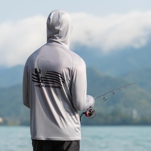 KastKing Sun Tamer Performance Fishing Hoodie, UPF 50 Sun Protection Shirt, Built-in Neck Gaiter, HYDROCOOLING Cooling Fabric3