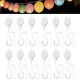 CHENLONB 提灯 LED ちょうちんライト 12個セット ミニ 高輝度 お祭り パーティー イベント 結婚式 ハロウィン クリスマスパーティー ペーパーランタンバルーン ランタン装飾用