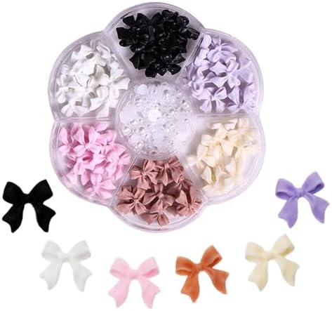 3D Bow Nail Charms Bow-Knot Nail Art Stud Rhinestones Crystal Resin Bowknot Nail Design DIY Decoration Jewels Nail Art Accessories image 5