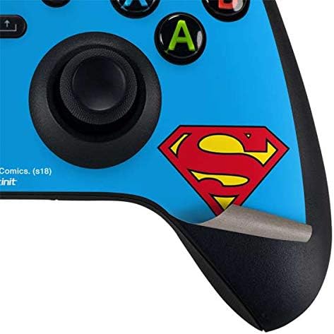 Skinit Decal Gaming Skin Compatible with Xbox Series X Controller - Officially Licensed DC Comics Superman Official Logo Design