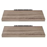 EUGAD Juego de 2 Estante Flotante de Pared Retro Estantería de Pared Madera...