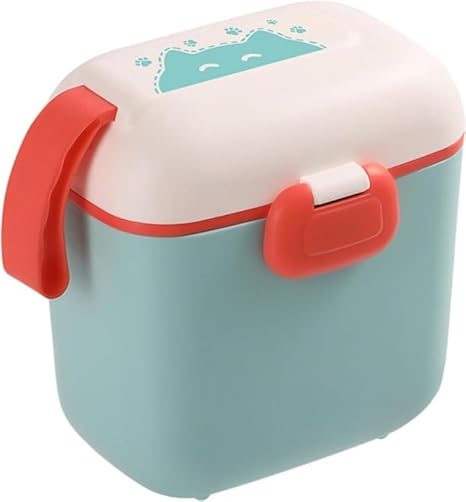 MVM Enterprise Baby Formula Dispenser with Scoop Leveller Foodgrade Pp Double Layer Anti-Leak Milk Powder Dispenser Container Baby Snack Storage Container for Outdoor (1 pcs)