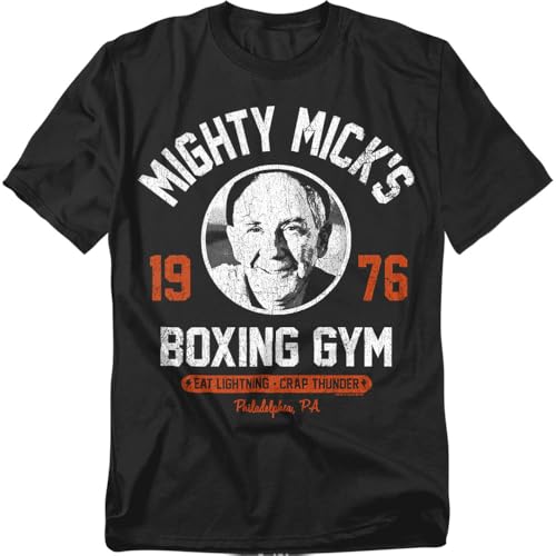 Popfunk Rocky Mighty Mick's Boxing Gym T-Shirt (Black, 2XL)