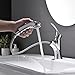 Krany kuchenne z wyciąganym sprayem, NEWRAIN jednouchwytowa bateria umywalkowa do zlewu kuchennego, krany zlewozmywakowe z ciepłą i zimną wodą do kuchni, łazienki, szatni, balkonu, pralni, litego mosiądzu, chromowane