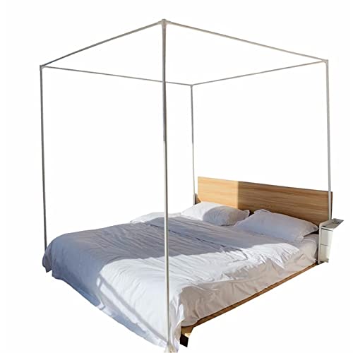 Genérico Marco de Cama con mosquitera: fácil de Instalar, tamaño Doble pequeño, Elegante diseño con Dosel, Soporte de Acero Inoxidable Duradero, decoración Dormitorio y protección co