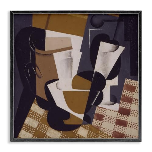 Classic Abstract Plaid Fine, 17 x 17 Inch Framed Giclée Print