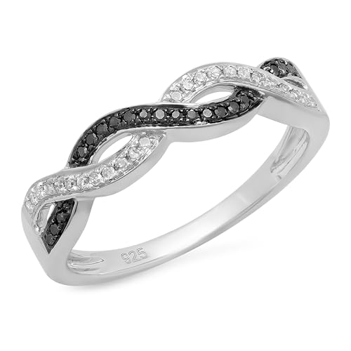 Dazzlingrock Collection 0.15Jbg(ctw)EhubN&zCg_Ch NXNXX^C d˕t\ LO w 925X^[OVo[, ubN_Ch zCg_Ch X^[OV