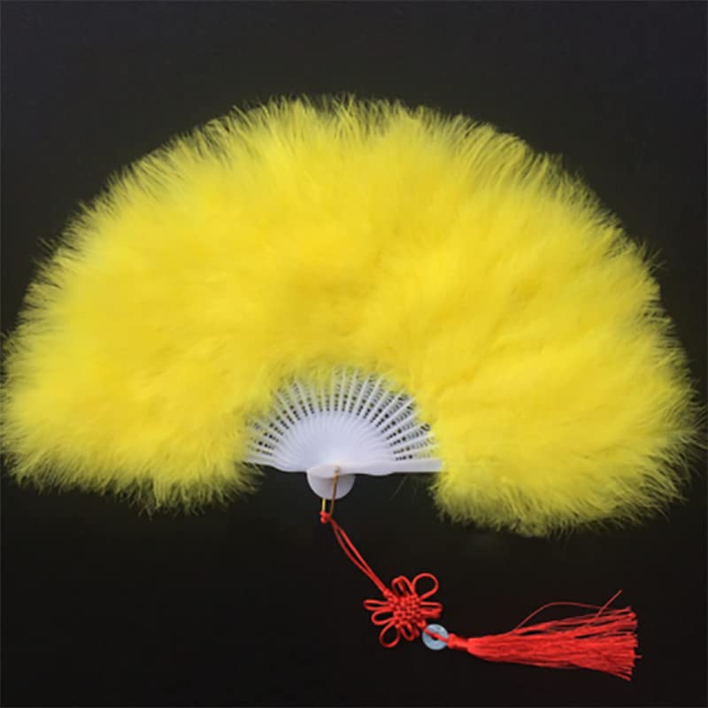Éventail à la main en plumes de dinde pliées par dames blanches Vente en gros d'éventails faits à la main pour la décoration de mariage de danse-CN, bleu royal, 21 os d'éventail