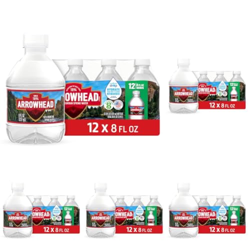Image of Arrowhead 100% Mountain Spring Bottled Water - 8 Fl Oz, 60 Pack