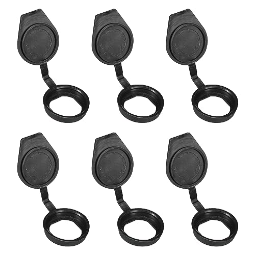 PATIKIL 22mm Porte Serrure Poussière Couvercle, 6 Paquet Caoutchouc Étanche Clés Panneau Cam Verrouillage Poussière Couvercle Capuchon pour 22mm Cam...
