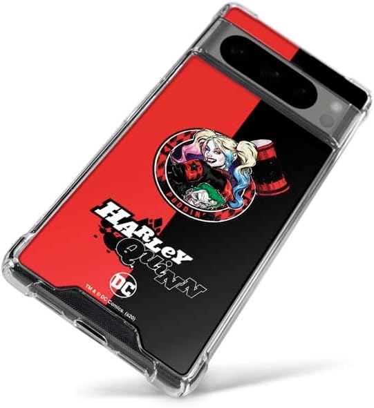 Skinit Clear Phone Case Compatible with Google Pixel 8 Pro - Officially Licensed DC Comics Harley Quinn Puddin Design