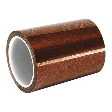 TapeCase 1218 4.72" x 36yd Amber Polyimide Film Tape with Acrylic Adhesive, Converted from 3M 1218, 36" Length, 4.72" Width, Roll
