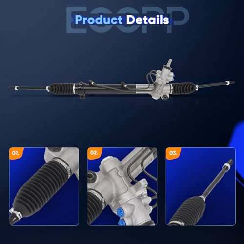 ECCPP Hydraulic Complete Power Steering Rack and Pinion Assembly For Toyota Tacoma 2005-2021 2.7L 3.5L 4.0L 4425048041 New, Direct-fit, Durable by ECCPP - Image 3