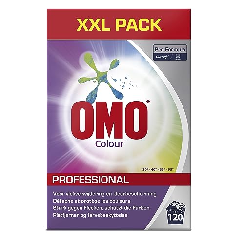 Omo Pro Formula Waspoeder Color, 120 wasbeurten, 8,4kg/doos