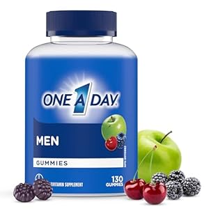 One A Day Men’s Multivitamin Gummies – Daily Gummy Vitamins For Men With Vitamin A, C, D, Zinc For Immune And Bone Health, Biotin For Energy Metabolism, Vitamin E, Selenium Antioxidants, 130 Gummies