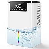 [2026新型]除湿機 小型 除湿器2200ml大容量 18畳まで対応 ダブルペルチェ式 除湿乾燥機 クローゼット 除湿 空気清浄機 静音 満水自動停止 タイマー搭載 7色ライト 携帯便利 脱臭 省エネ/コロナ/カビ/梅雨/結露/花粉対策 湿気取り 家庭用 PSE認証済 1000ml/日
