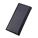 Slim Leather ID/Credit Card Holder Long Wallet with RFID Blocking - Black