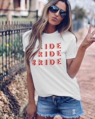Bride T Shirt I Said Yaass Diamond Ring Wedding Honeymoon Shirts Women Vacation Bachelorette Party Tees Tops