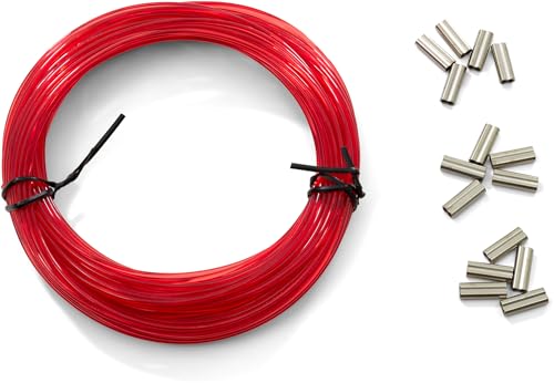 Cressi Multifilament Ø 1.6 mm w/Crimps, Red, 50 ft