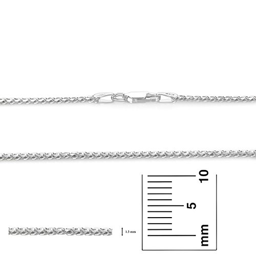3mm Solid .925 Sterling Silver Flat Curb Chain Bracelet, 7 inches - Image 5