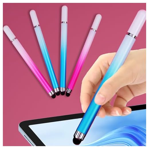 Stylus (4 Pcs), 2-in-1 Stylus Pen for Touch Screen, High Sensitivity and Precision Suitable for All Touch Screens of iPhone,ipad and Android Tablets (2Pink 2Blue)