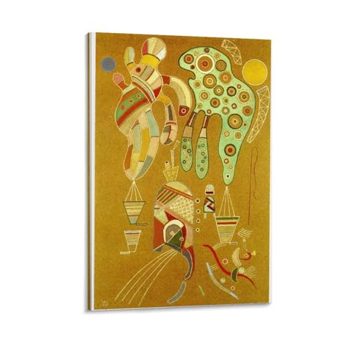 Peinture sans titre de Kandinsky poster sur toile de décoration moderne 20x30 cm