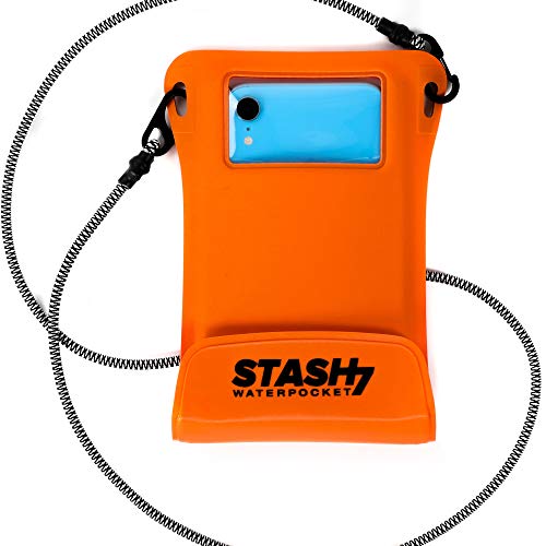 Stash 7 Waterpocket Premium Waterproof Phone Pouch | The Only Adventure Grade Phone Case for iPhone 6, 6 Plus, 7, 7 Plus, 8, 8 Plus, XS, XS Max, XR, 11, 11 Pro Max, Galaxy S9+, S10+