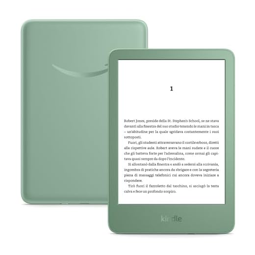 Amazon Kindle (Ultimo modello) - Il più leggero e compatto, con schermo antiriflesso, cambio pagina più rapido, illuminazione frontale regolabile- 16 GB - Con pubblicità - Verde Matcha