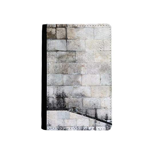 Étui pour passeport motif littérature moderne portefeuille de voyage brique haut de gamme