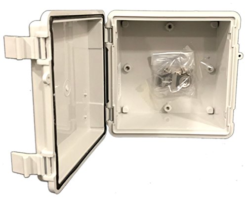 Bud Industries Nbb-15240 Style B Plastic Outdoor Nema Box With Solid Door 5.9" L X 5.9" W X 3.56" H, Gray #TOP22