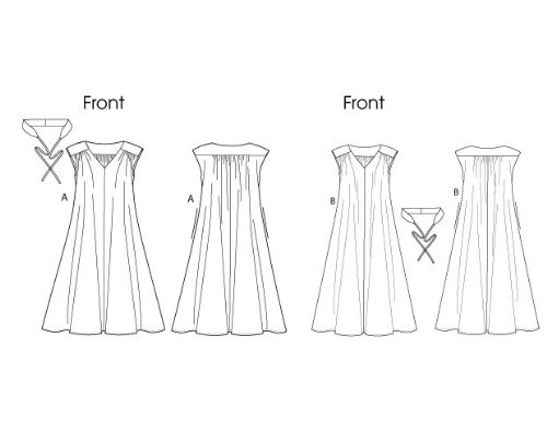 Patron Vogue B5 robe et ceinture pour jeune femme tailles 8 à 16 - 3