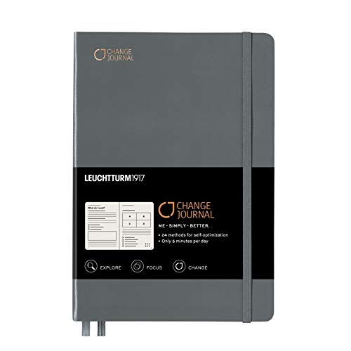 Leuchtturm1917 Medium A5 Journal Notebook- Change Special Edition- 294 Numbered Pages, Anthracite
