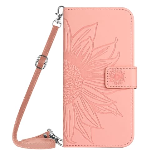 Étui portefeuille iPhone 16 Plus rose idéal pour sorties et shopping