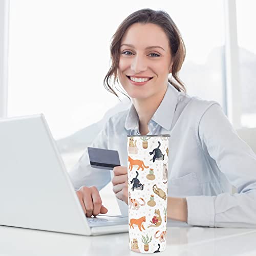 Cat Tumbler With Lid