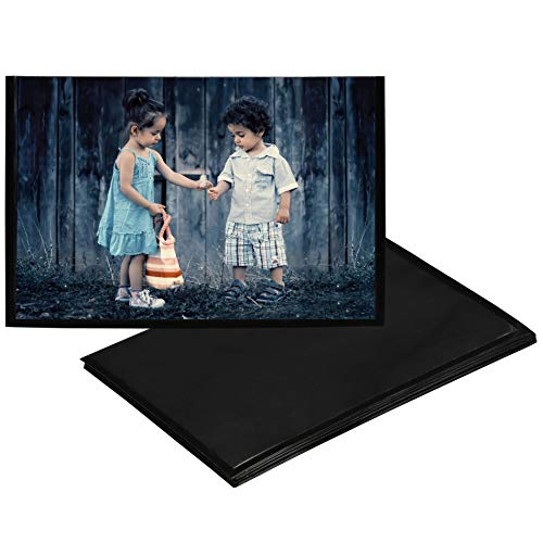 Iconikal Magnetic Photo Sleeves, Black, 4 X 6-Inch, 11 Pack #TOP24