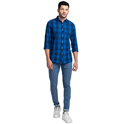 Image of Spykar Men's Slim Fit Low Rise Casual Jeans