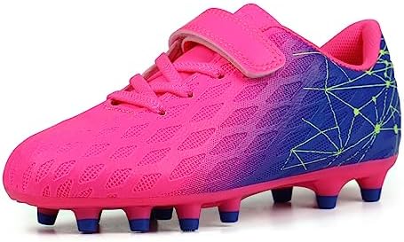 JABASIC Kids Firm Ground Fußballschuhe Jungen Mädchen Sportliche Fußballschuh