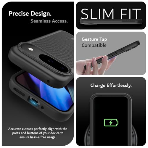Image of TUDIA MergeGrip [Magsafe Compatible] for Pixel 9 & 9 Pro Case - Matte Black