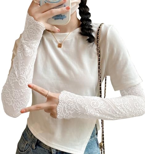 レースアームカバー UV アームカバー