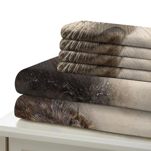 Housse de couette loutre impression 3D parure de lit animaux 135x200