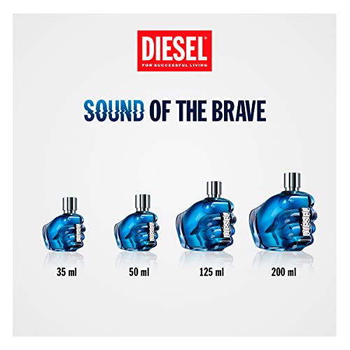 Diesel Sound Of The Brave Eau De Toilette Spray Cologne For Men - Bison Grass Accord, Amber Woods & Juniper Essence, 1.7 Fl Oz #TOP3