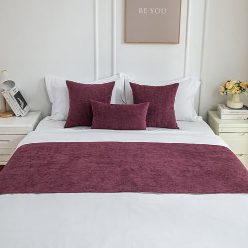 Protector de ropa de cama para hotel morado 65x180 cm de algodon 3