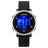 Fanmis Digital LED Quartz Watches Water Resistant Children Girls Boys Outlook Sports Watch Black