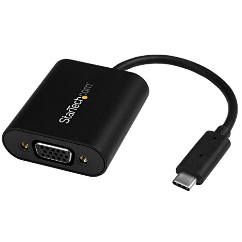 StarTech.com USB-C to VGA Adapter - With Stay Awake - Presentation Mode - USB C Adapter - USB-C to VGA Projector Adapter