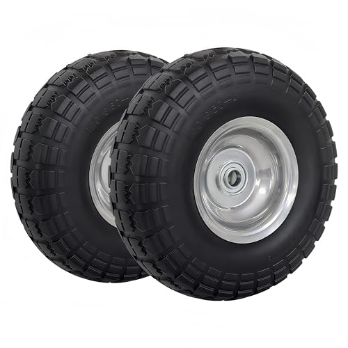 Atlantic 2-Pack Solid PU Wheels 4.10/3.50-4 (10" x 3") –