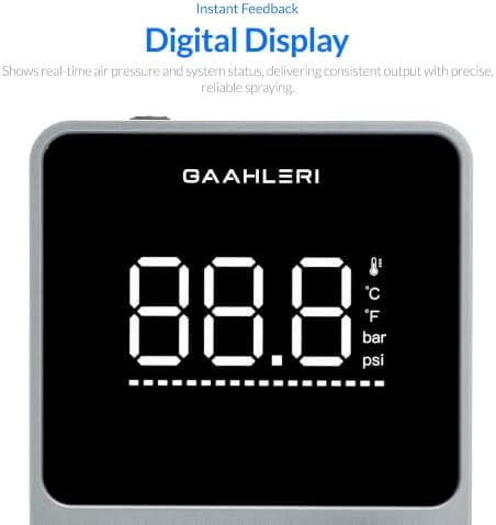 Gaahleri Airbrush Kit, Turbox mini Kit, Air Compressor with 18 Gear Air Control, Ultra-Quiet & Dual Mode Switching, for Painting, Modeling, Cake Decor, Makeup Ideal Beginner Set with Digital Display - 5
